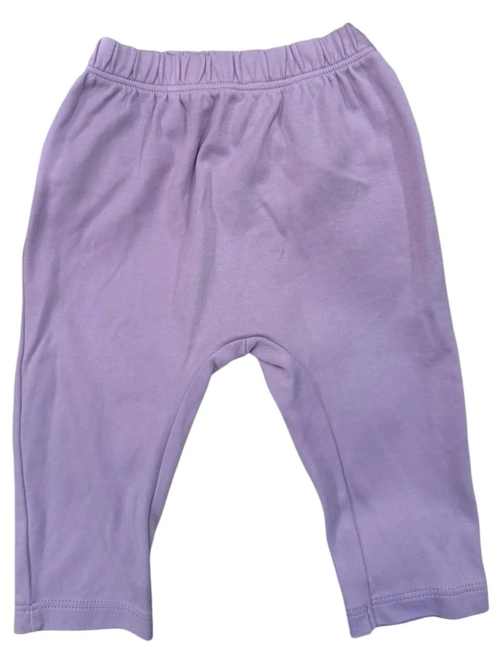 Kissy Kissy 2 Piece Zebra Peplum Top & Lavender Leggings Set 6-9 Months Pima Cot